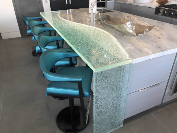 Brandmand lovende forsinke Glass Countertops, Islands, Bar Tops, & Tabletops