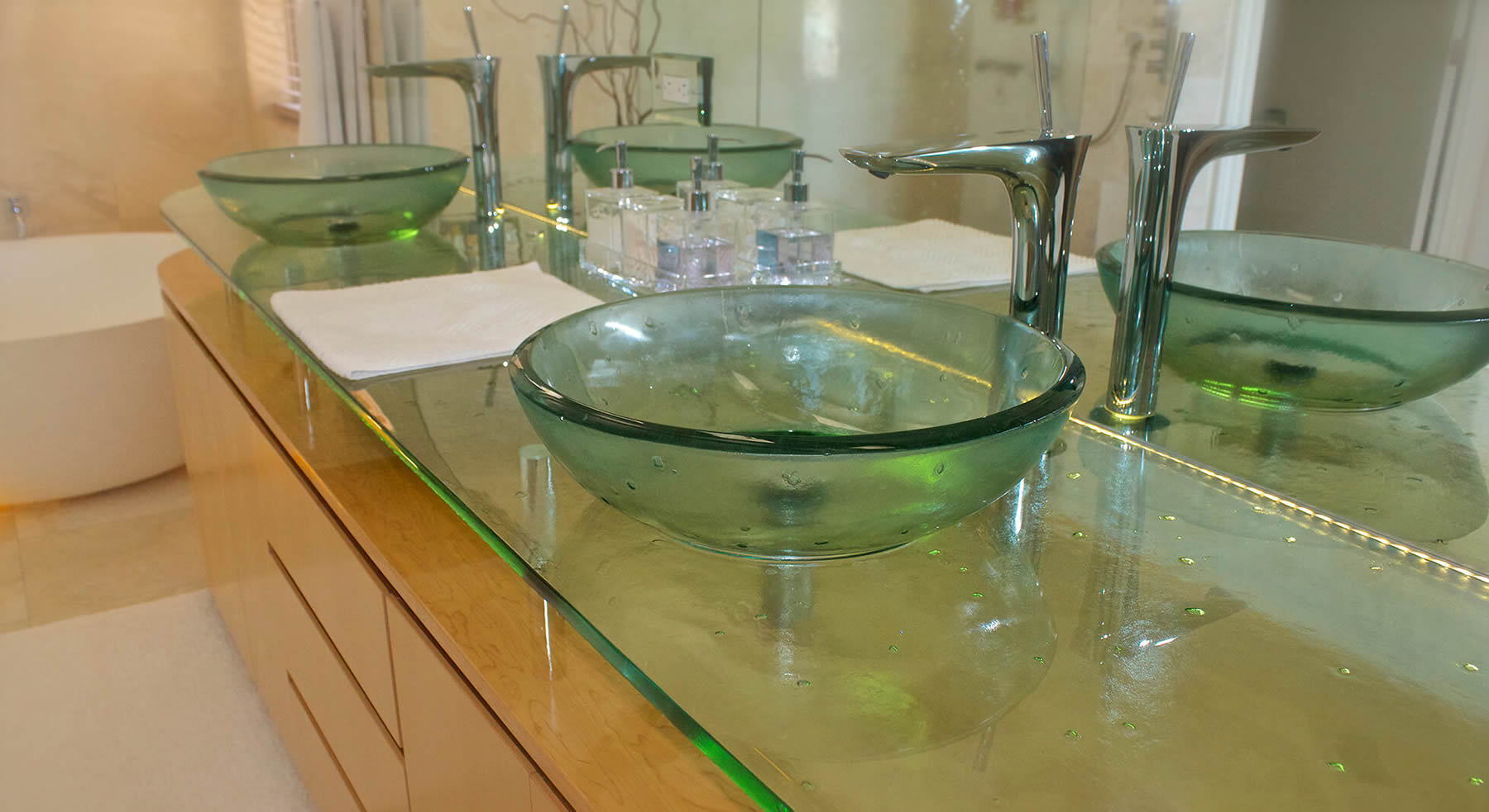 Slumped Glass and Cast Glass by Experience Glass, San Diego, California