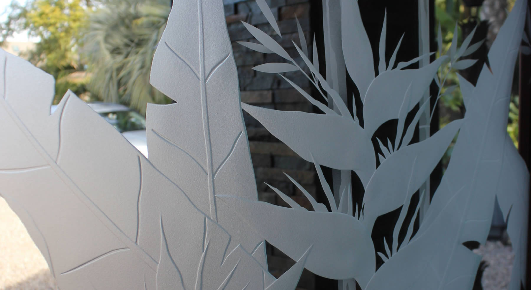 Sandblasted Glass and Etched Glass Designs by Experience Glass