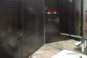 Bent cast / slump glass shower enclosure - GDS Serenity cast / slump glass gives you just enough privacy.