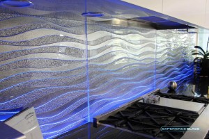 glass backsplash