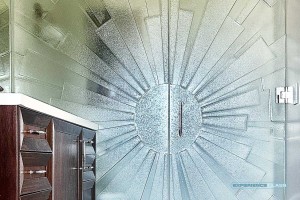 sun-pattern-shower-partition